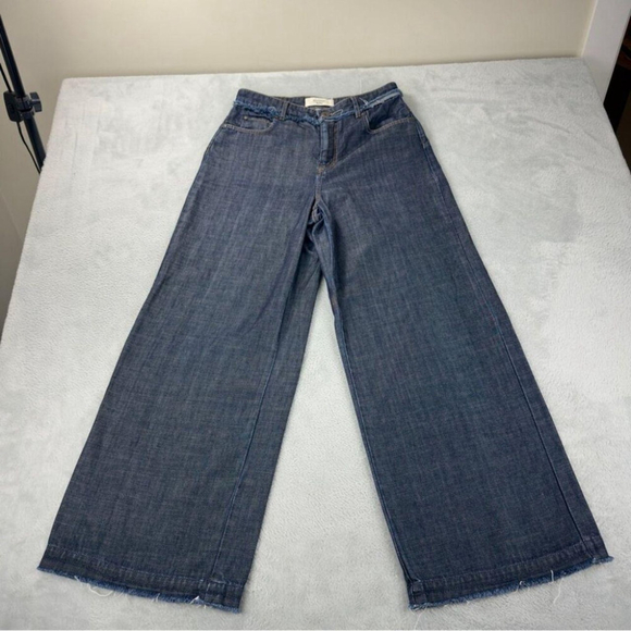 Weekend Max Mara Flared High Waist Women's Sz 29x29 Cotton Denim Jeans - Picture 3 of 8